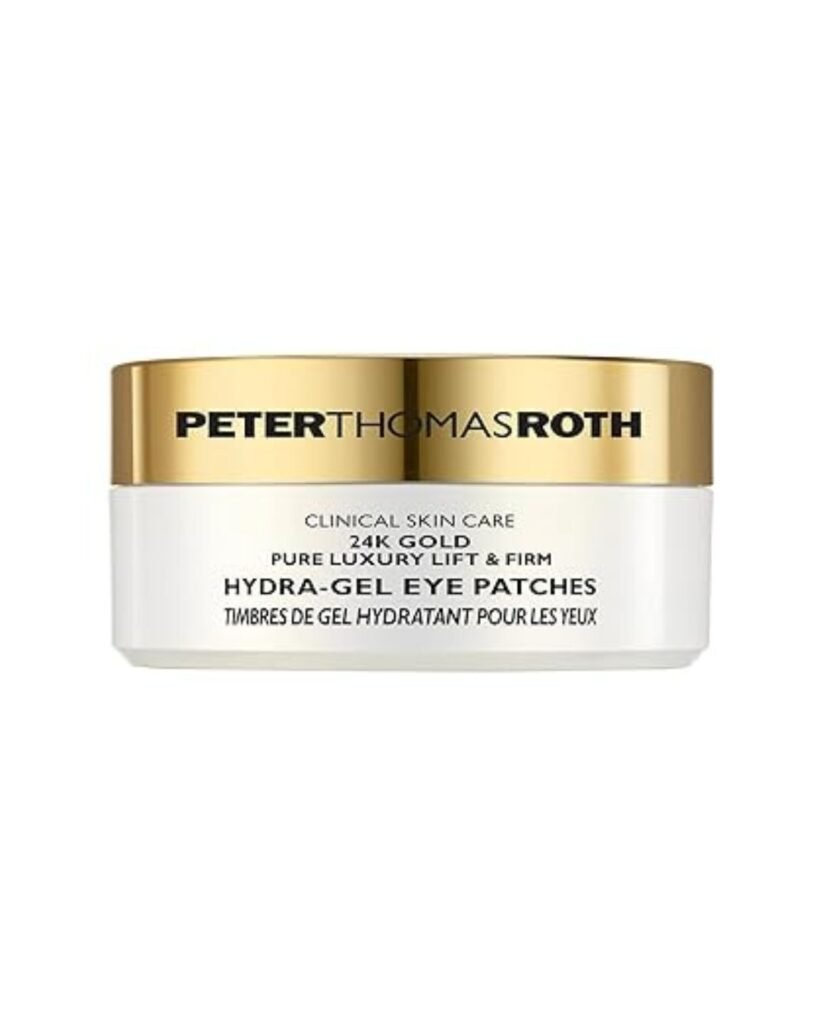 Peter Thomas Roth 24K Gold Hydra-Gel Eye Patches jar for lifting and firming under-eye area