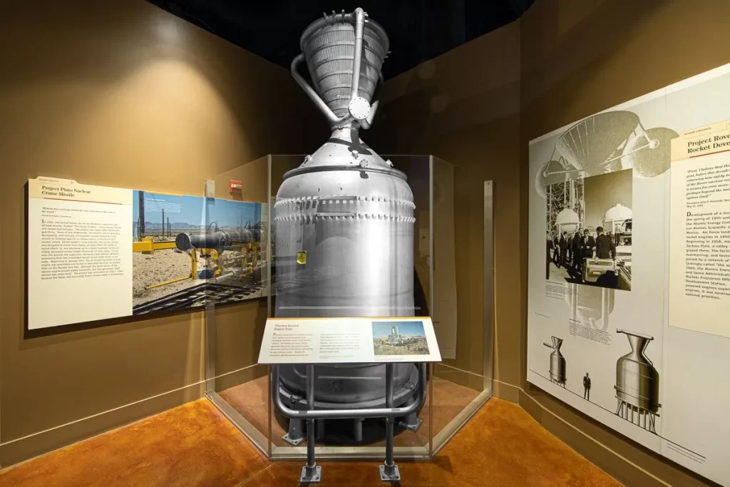 Phoebus nuclear rocket engine from Project Rover on display at the Atomic Museum Las Vegas.