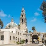 Iconic California Tower view at the San Diego Museum of Us
