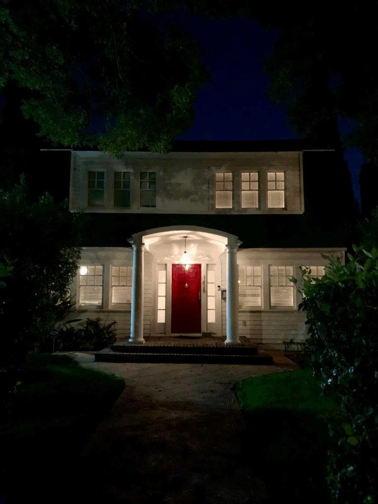 Thompson Home Los Angeles at night – filming location of A Nightmare on Elm Street
