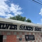 Front entrance of Silver Sands Cafe Soul Food restaurant in Nashville, Tennessee.