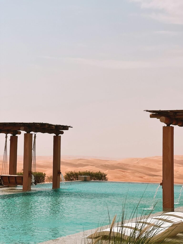 Phoenix Desert Spa Resort Infinity Pool with Desert View